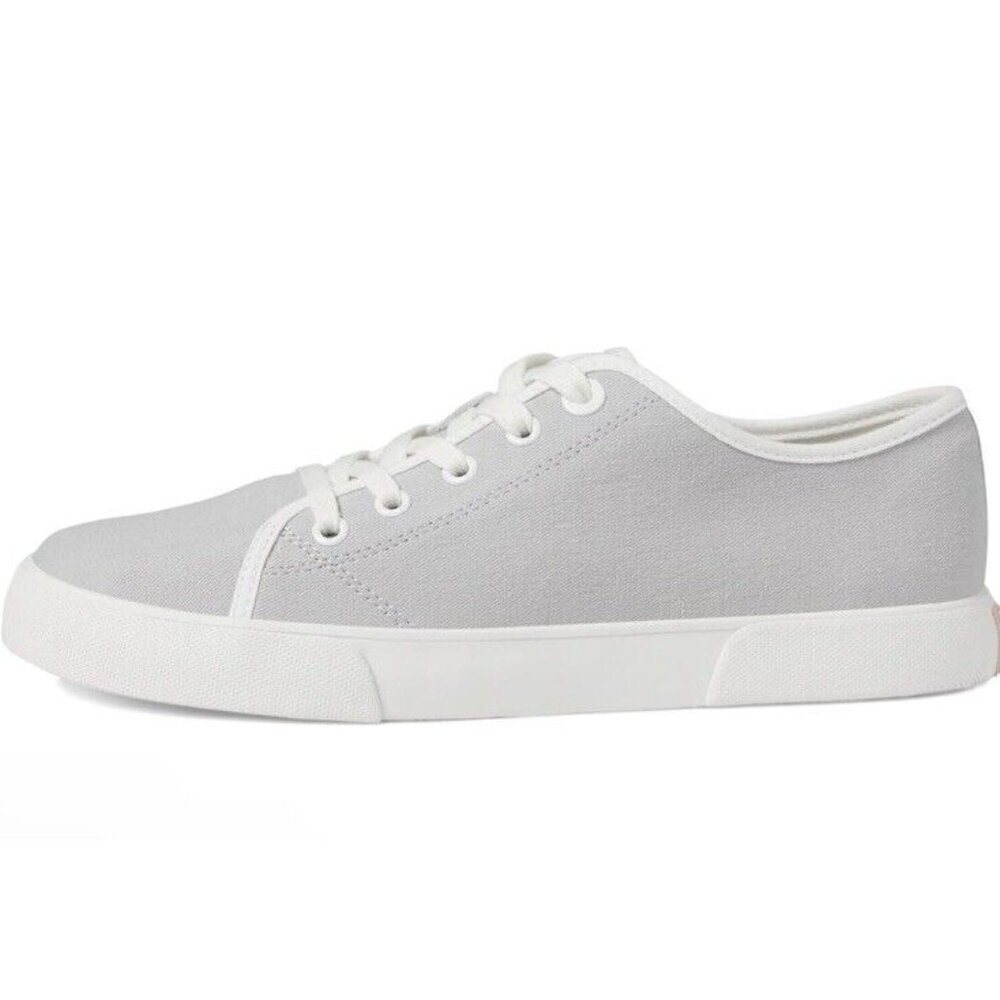 Vionic Oasis Vapor Gray Canvas Sneaker Womens 6.5 Comfort Shoe Lace Up New‎